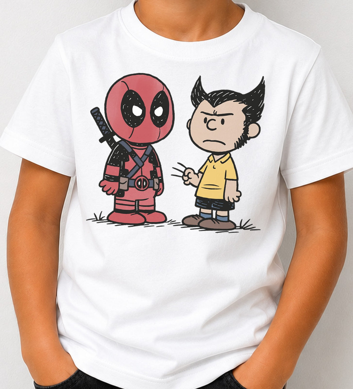 Camiseta niño DD y WV peanuts (blanca)