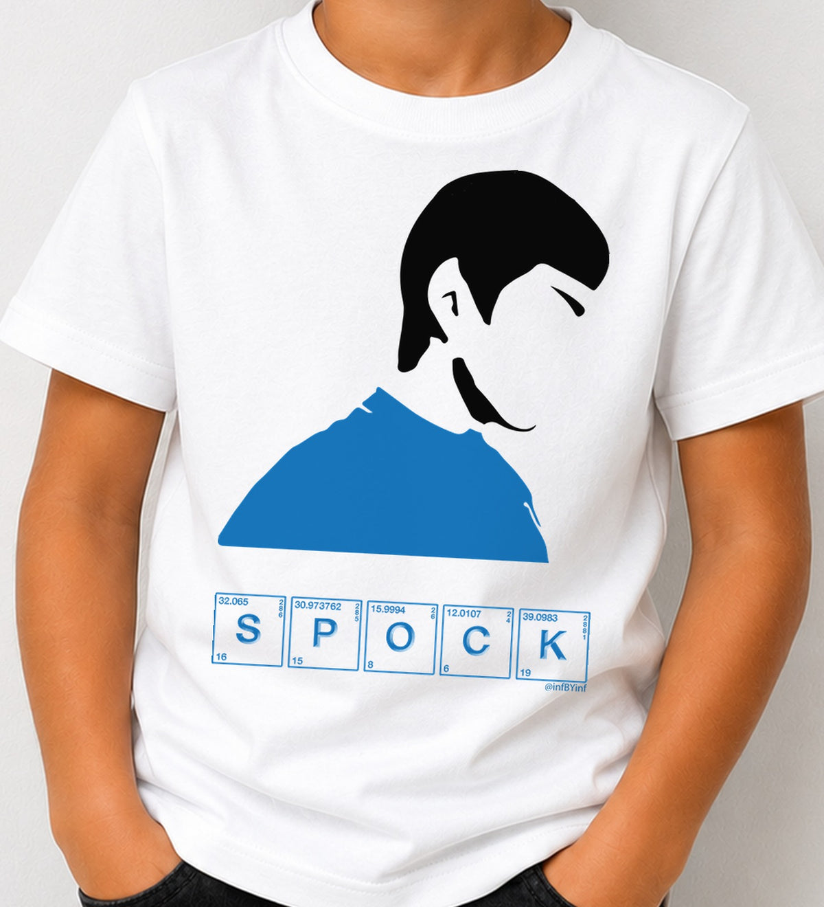 Camiseta niño Spock (blanca)