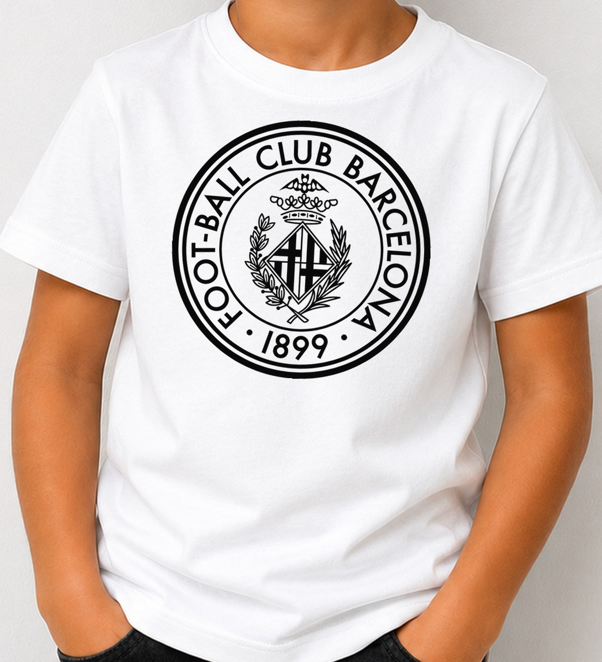 Camiseta niño Fc Barcelona 1899 (blanca)