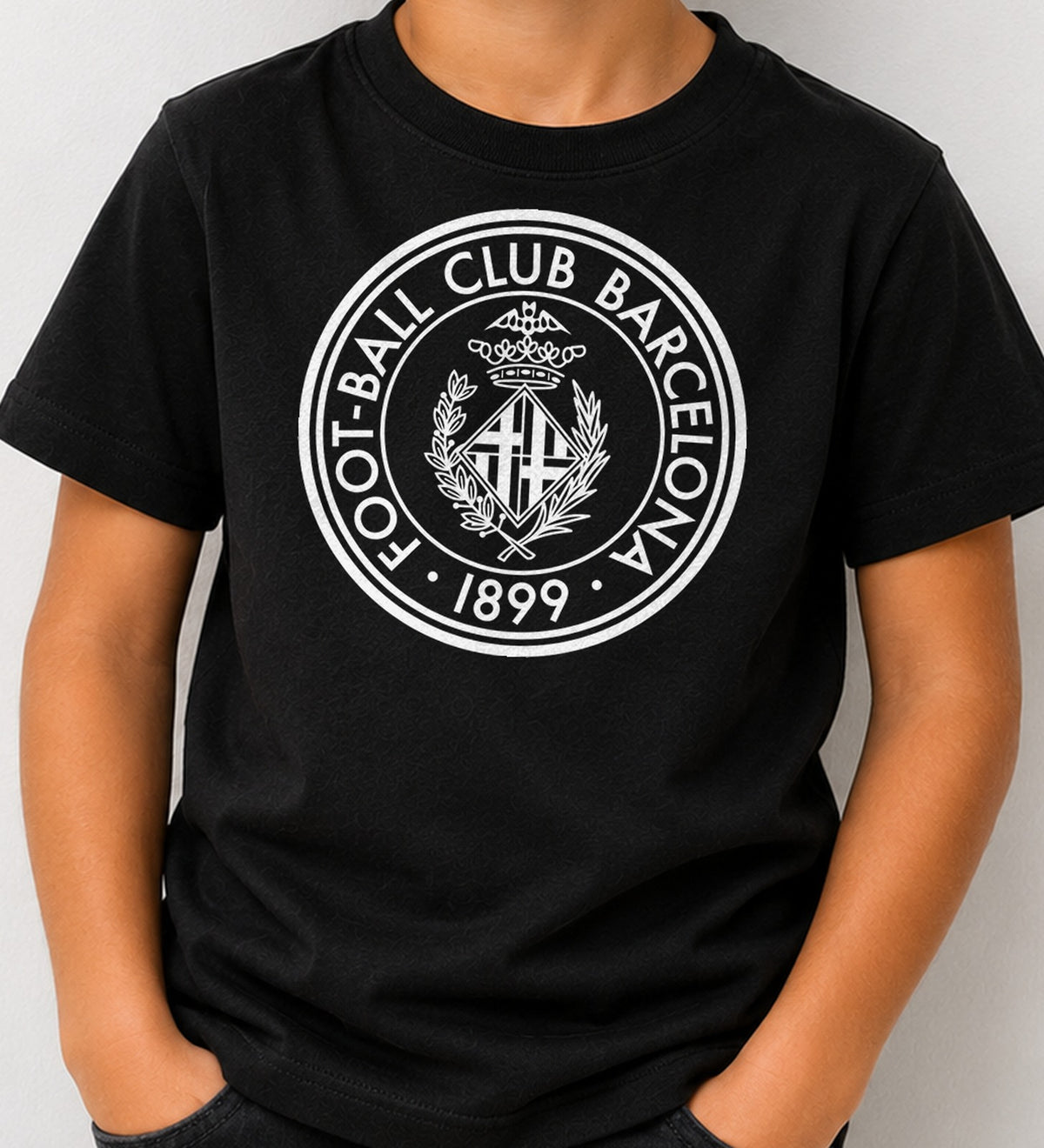 Camiseta niño Fc Barcelona 1899 (negra)