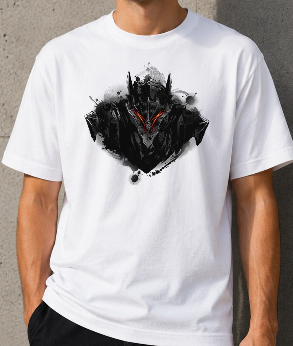 Camiseta No Fear, No Pain – Armadura Berserker de Berserk (blanca)