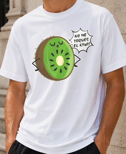 Camiseta No Me Toques El Kiwi – Humor Frikis (blanca)
