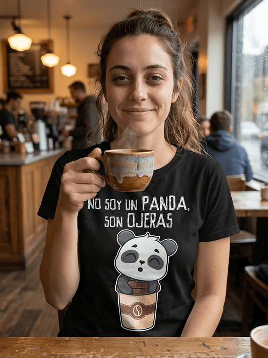 Camiseta No soy un panda, son ojeras - El Cajón Friki