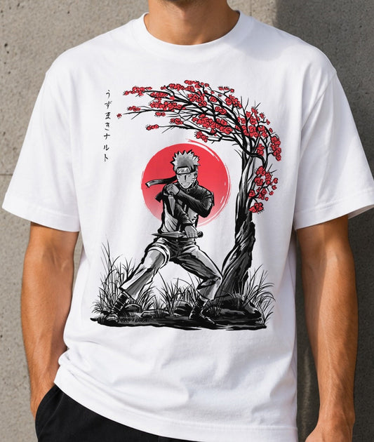 Camiseta Number One Unpredictable – Naruto (blanca)