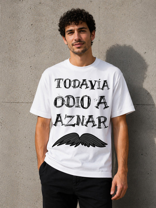 Camiseta con el diseño Odio a Aznar – Humor político español, de Paranoia Records