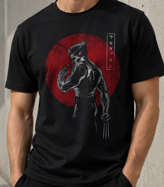 Camiseta Old Mutant – Wolverine de Marvel (negra)