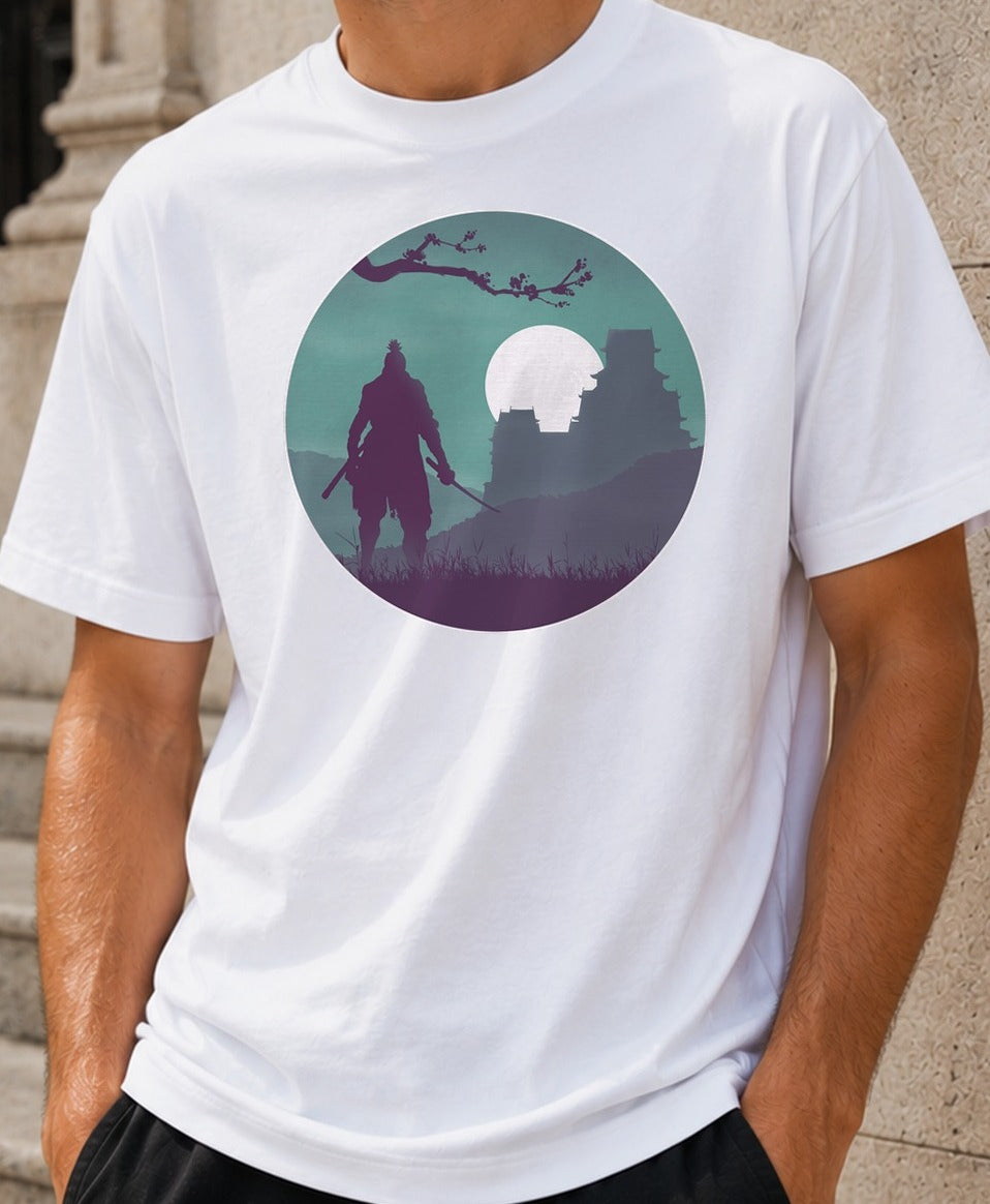 Camiseta One-Armed Wolf – Sekiro (blanca)