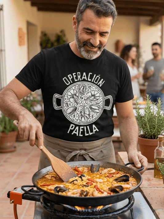 Camiseta Operación paella - El Cajón Friki