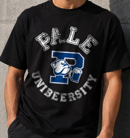 Camiseta Pale Unibeersity – Regalo para cerveceros (negra)