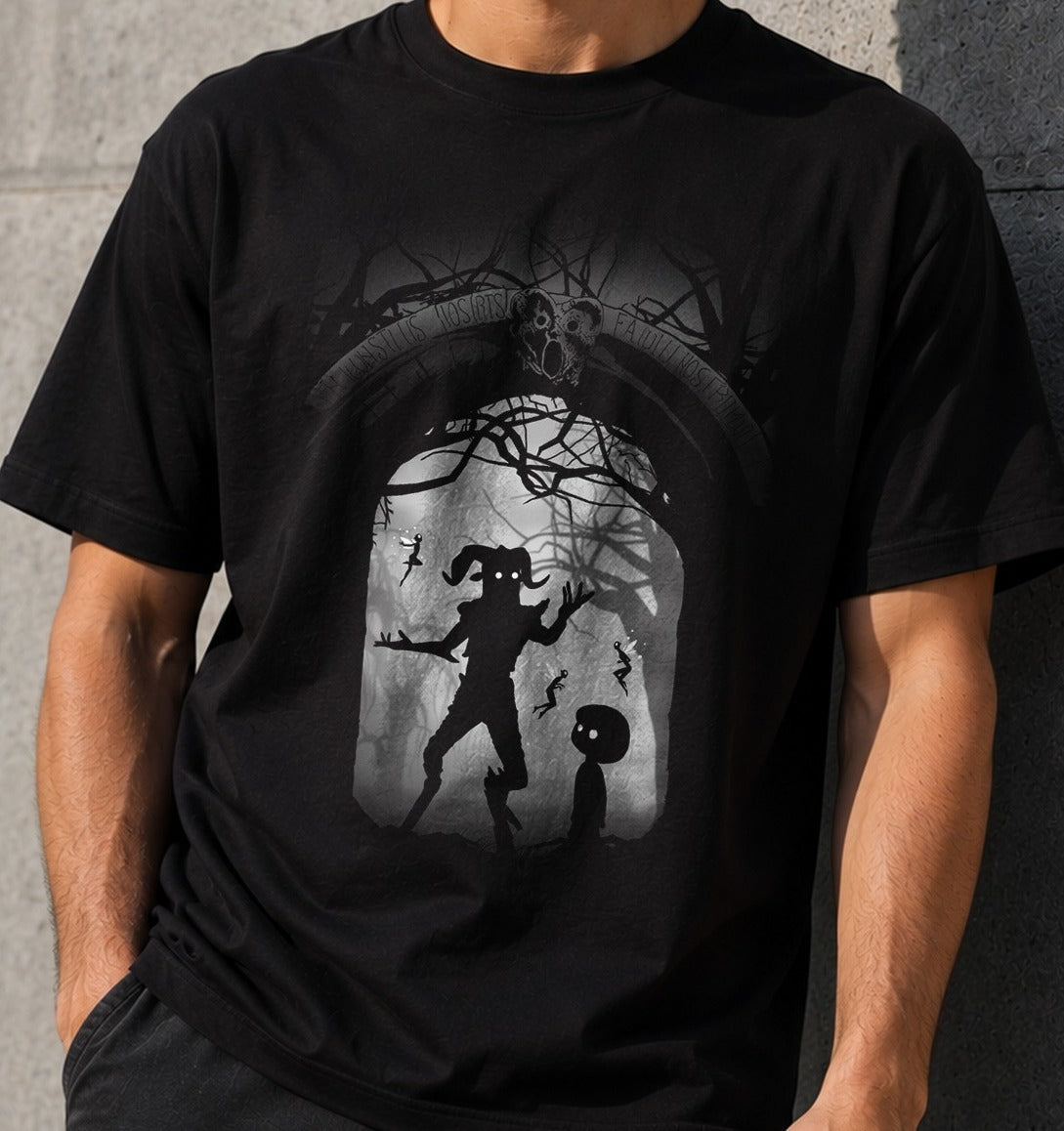 Camiseta Pan's Limbo -halftoned- – El Laberinto del Fauno (negra)