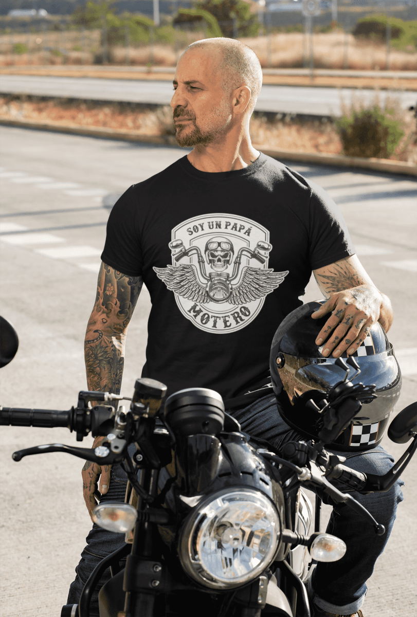 Camiseta Papá motero - El Cajón Friki