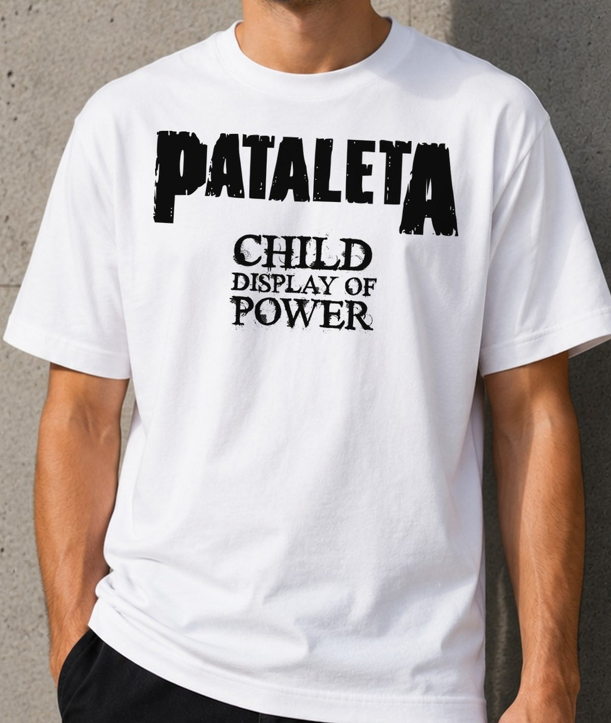 Camiseta Pataleta – Regalo con Humor para Padres (blanca)