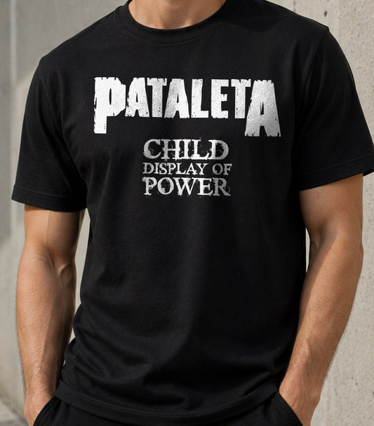 Camiseta Pataleta – Regalo con Humor para Padres (negra)