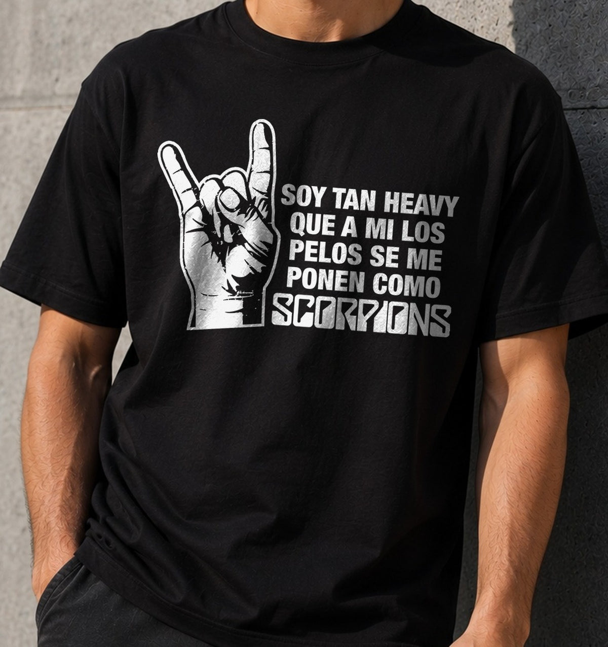 Camiseta Pelos Scorpions – Regalo para rockeros (negra)