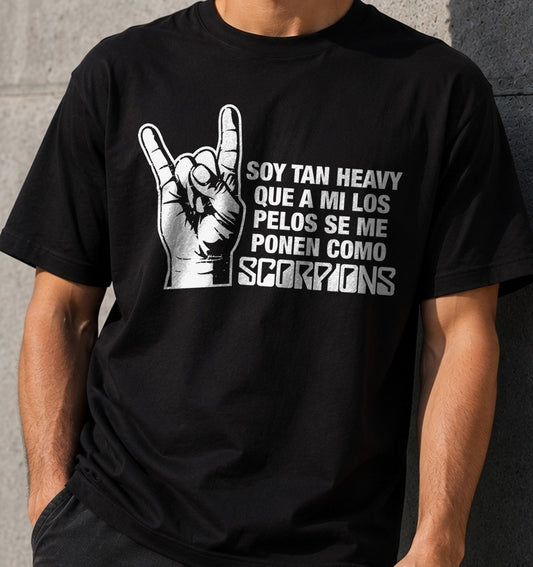 Camiseta Pelos Scorpions – Regalo para rockeros (negra)