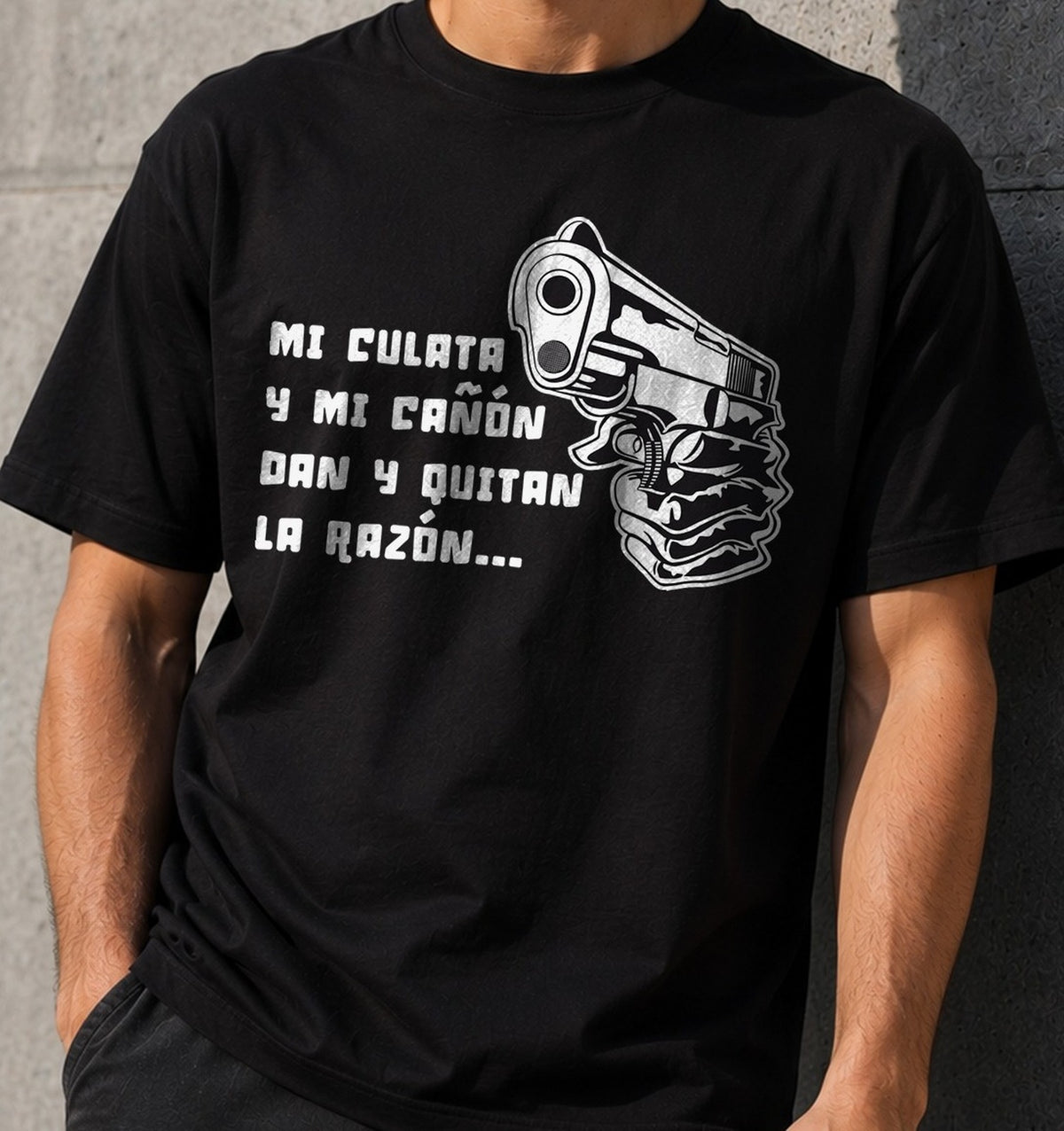 Camiseta La Pipa – Frase Gamberra (negra)