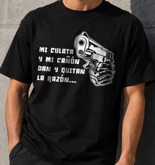 Camiseta La Pipa – Frase Gamberra (negra)
