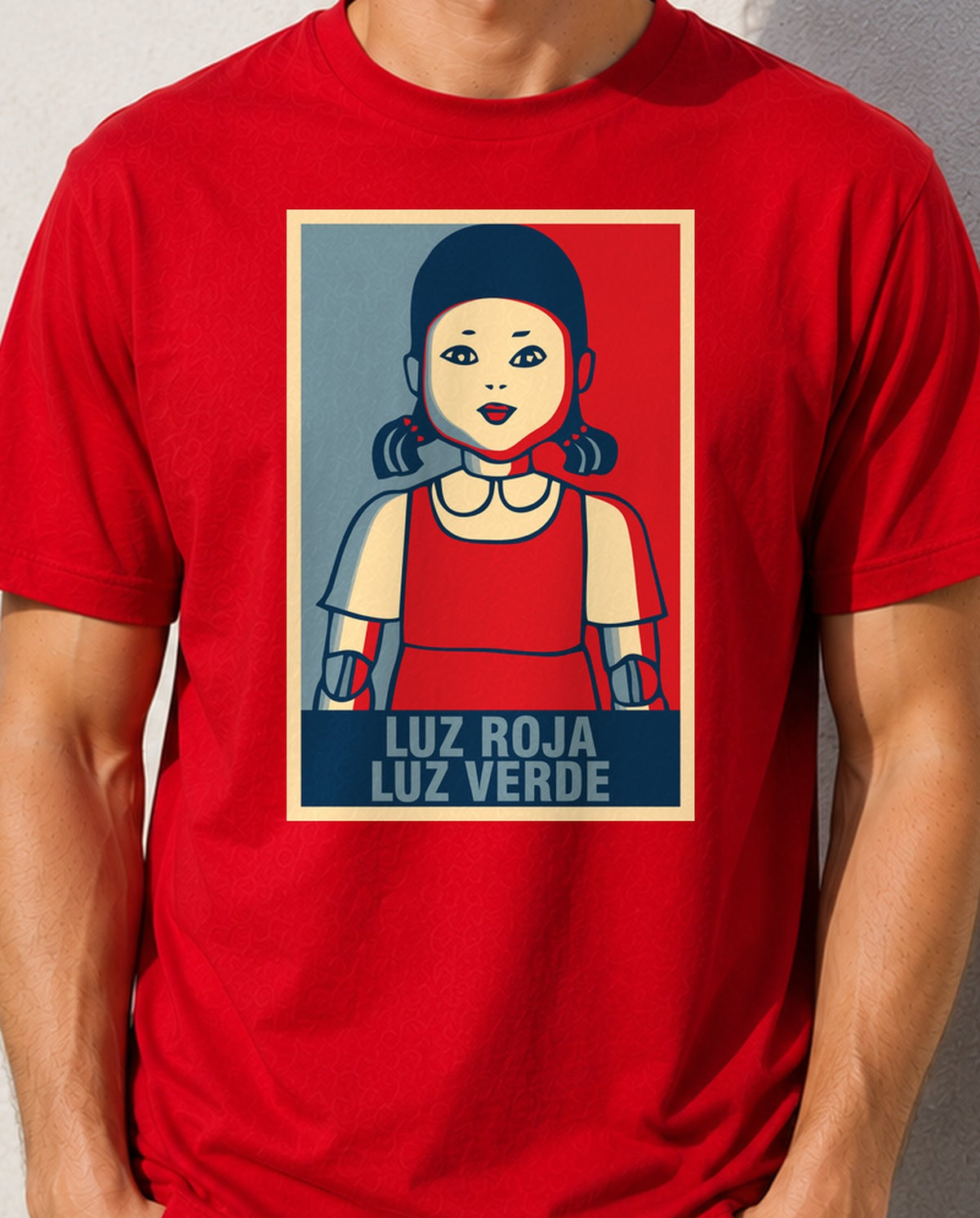 Camiseta Luz Roja Luz Verde – Squid Game (roja)