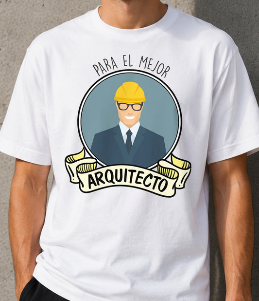 Camiseta Mejor Arquitecto – Regalo para arquitectos (blanca)