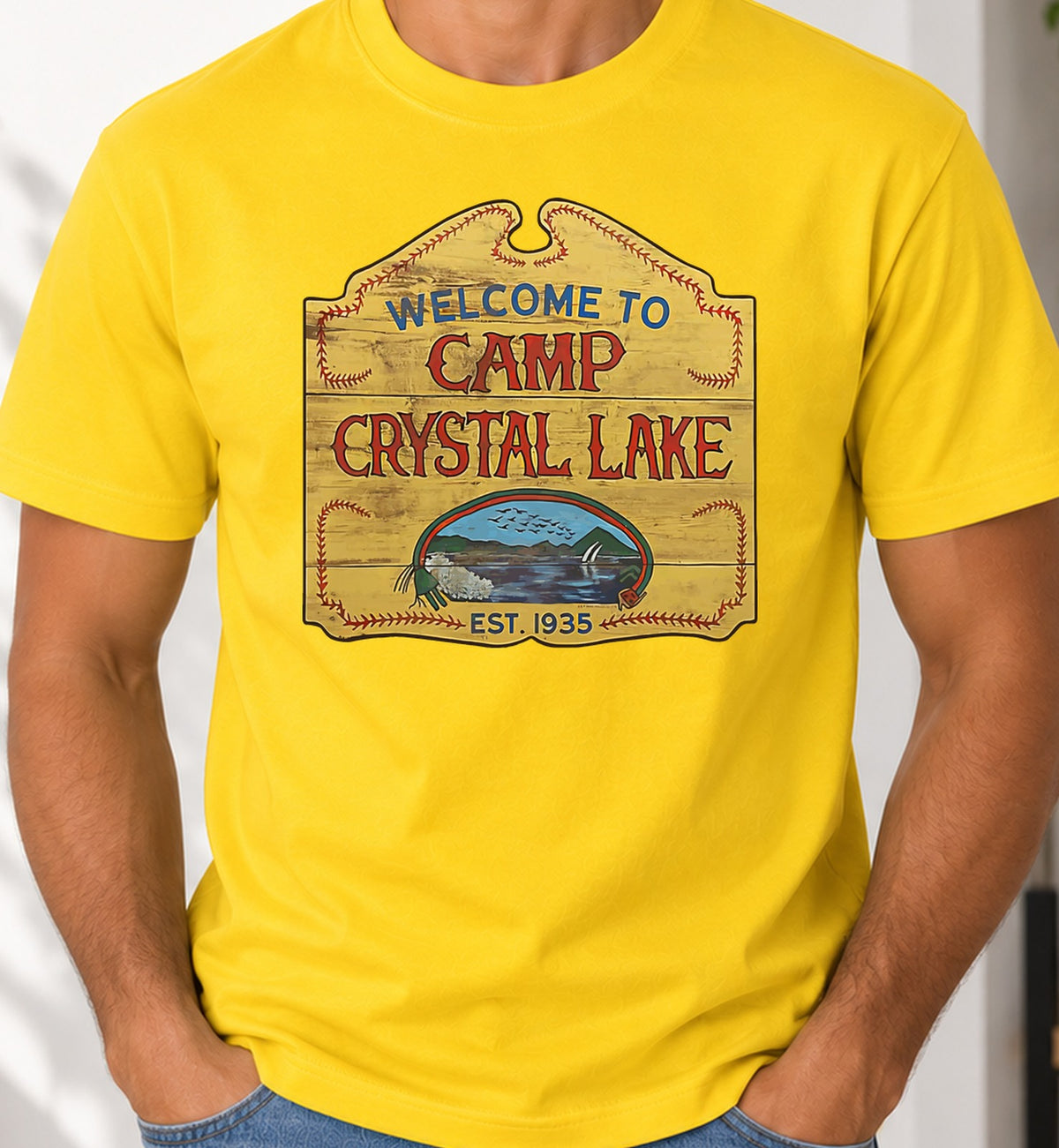 Camiseta Camp Crystal Lake (amarilla)