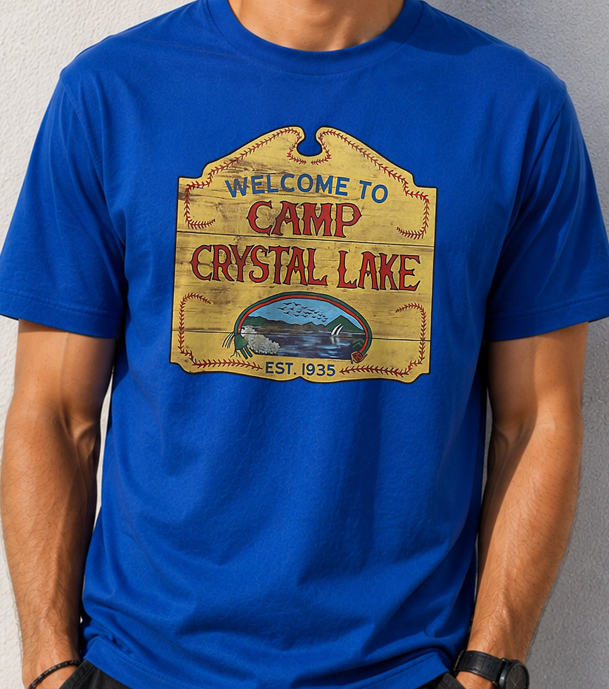 Camiseta Camp Crystal Lake (azul)