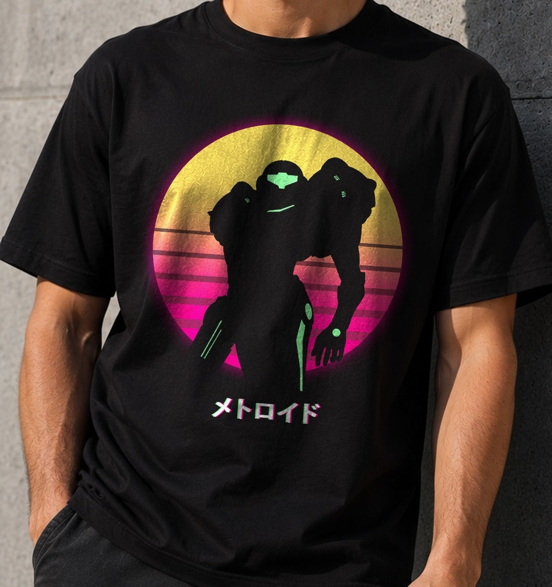 Camiseta Protector of the Galaxy – Samus de Metroid (negra)