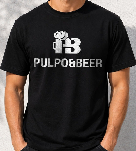 Camiseta Pulpo&Beer – Regalo para amantes de la cerveza (negra)