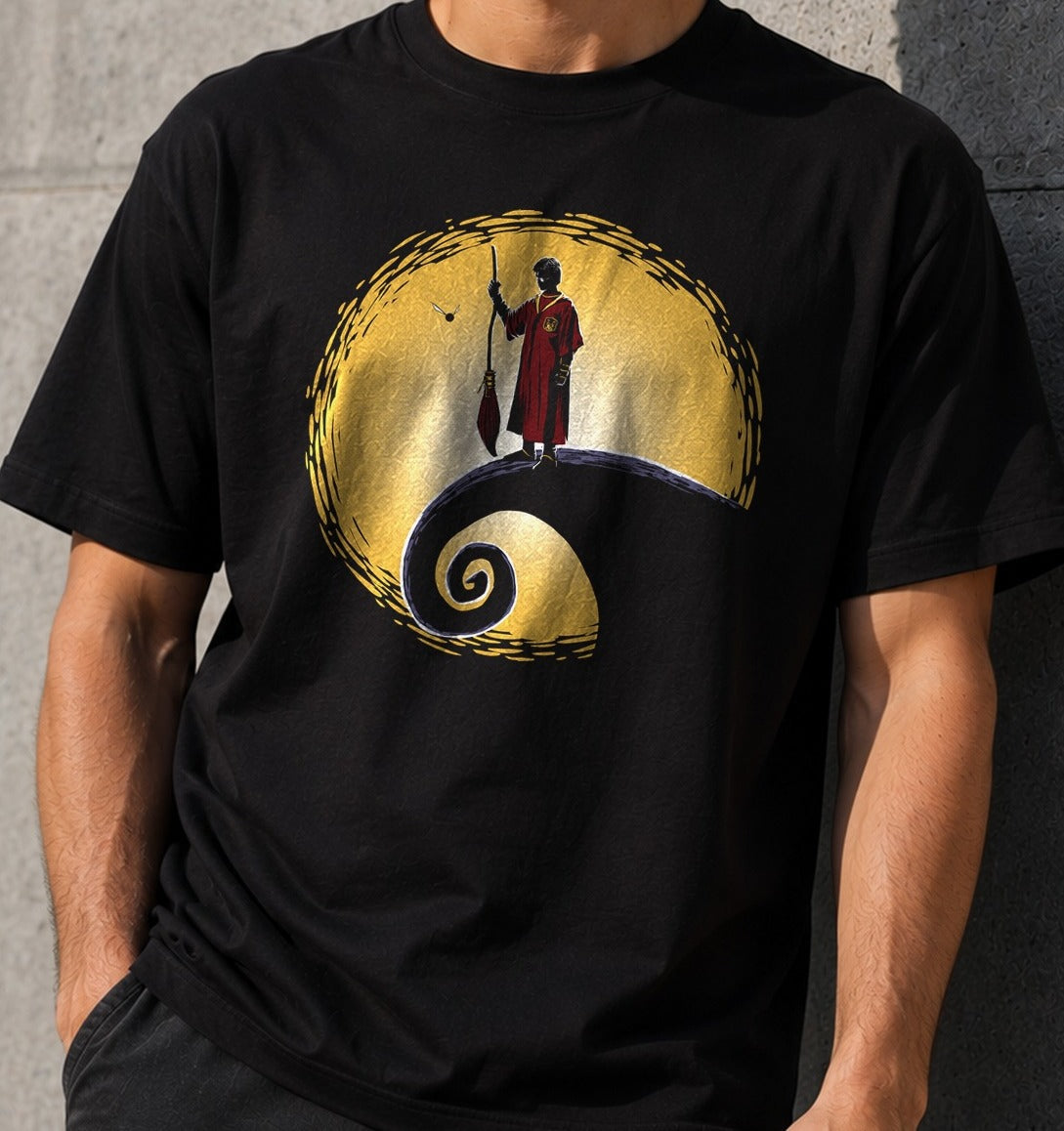 Camiseta Quidditch Before Christmas – Harry Potter (negra)