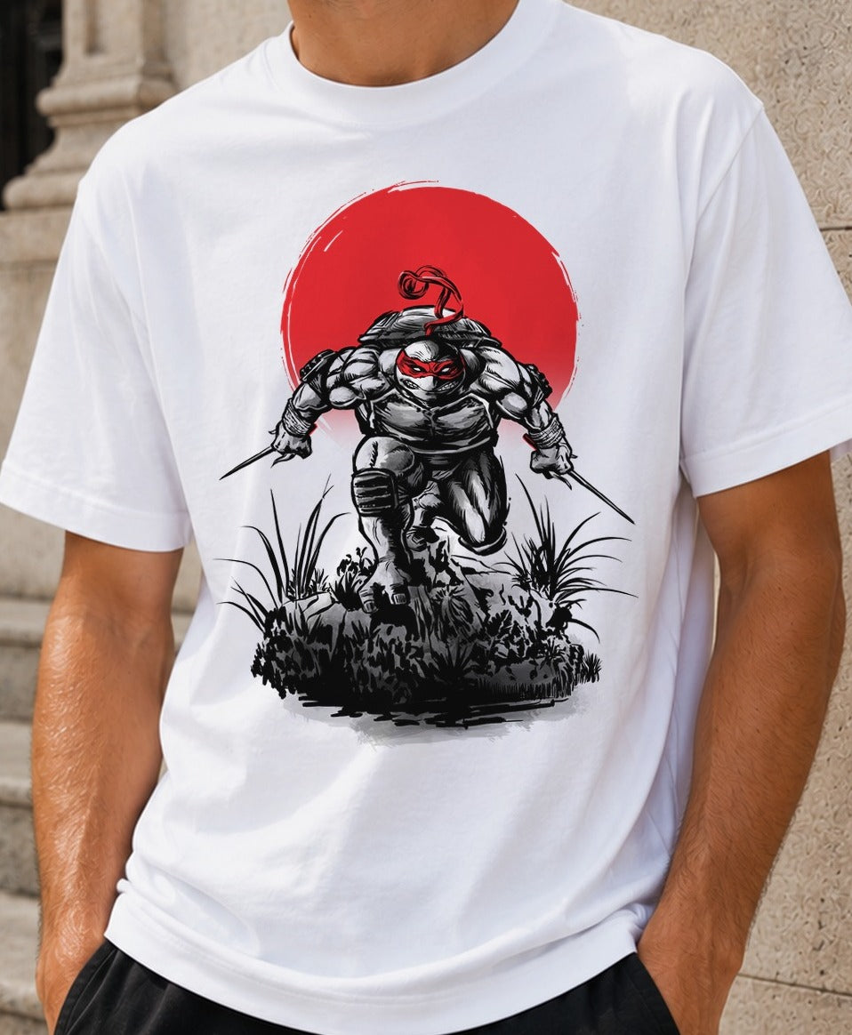 Camiseta Raph under the sun – Tortugas Ninja (blanca)