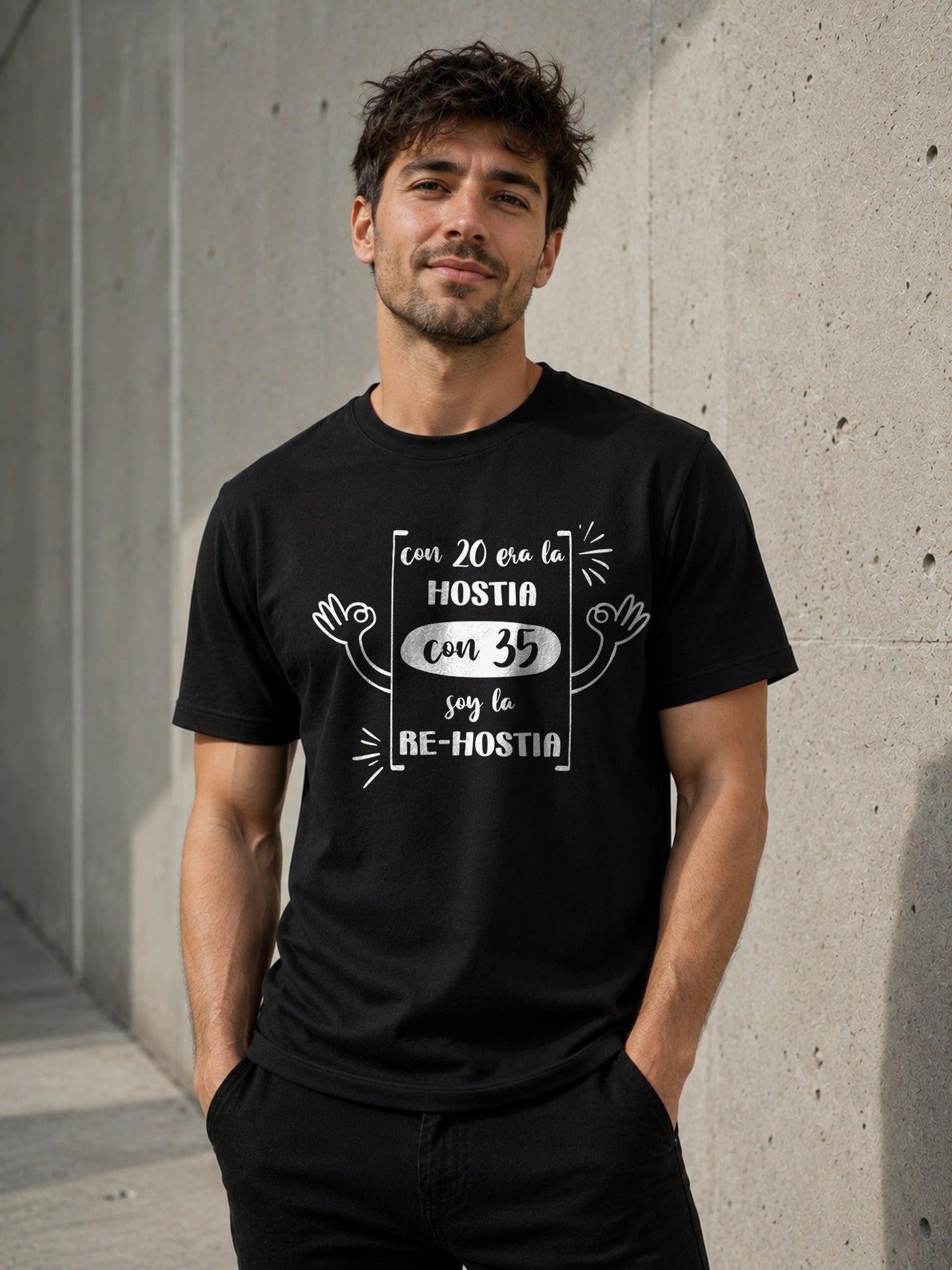Camiseta con el diseño RE-HOSTIA 35 – Regalo de cumpleaños, de Paranoia Records