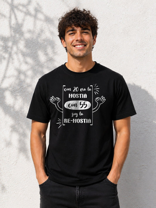 Camiseta con el diseño Re-Hostia 55 – Regalo de cumpleaños para 55 años, de Paranoia Records