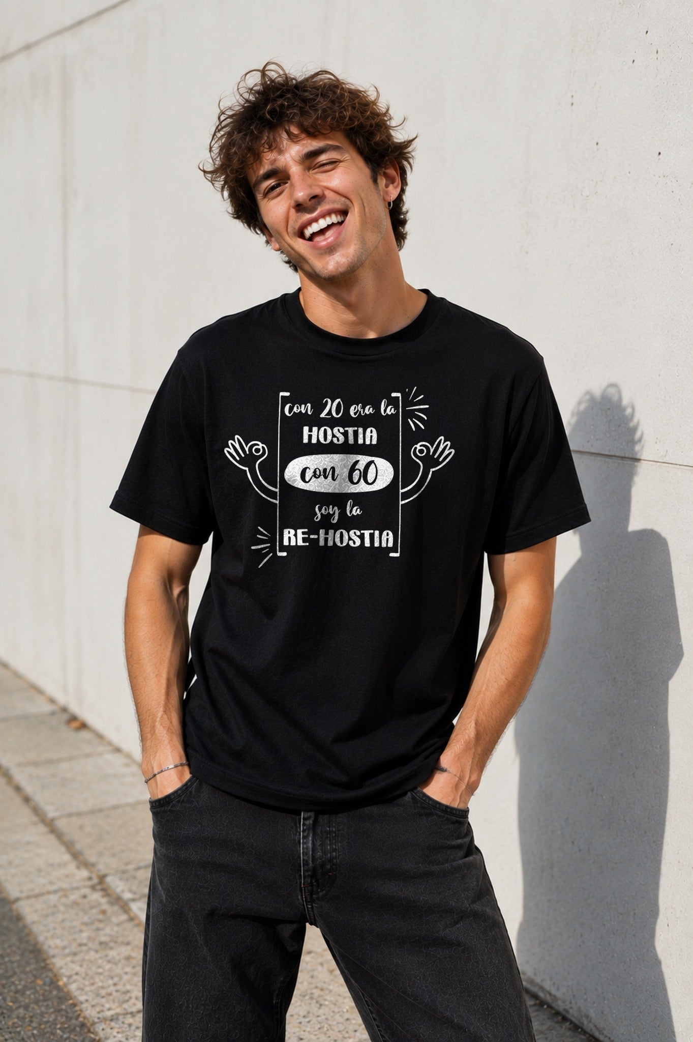 Camiseta con el diseño RE-HOSTIA 60 – Regalo de cumpleaños para los 60 años, de Paranoia Records