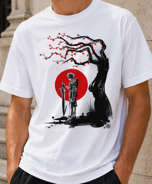 Camiseta Red Sun in Zanarkand – Final Fantasy X (blanca)