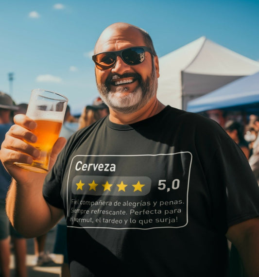 Camiseta Reseña cerveza - El Cajón Friki