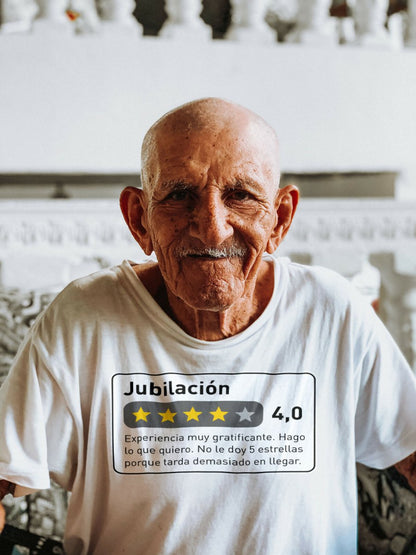 Camiseta Reseña jubilación - El Cajón Friki