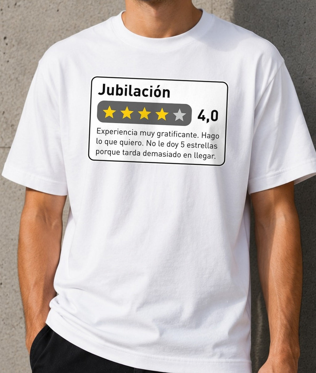 Camiseta Reseña Jubilación – Regalo de Jubilación (blanca)