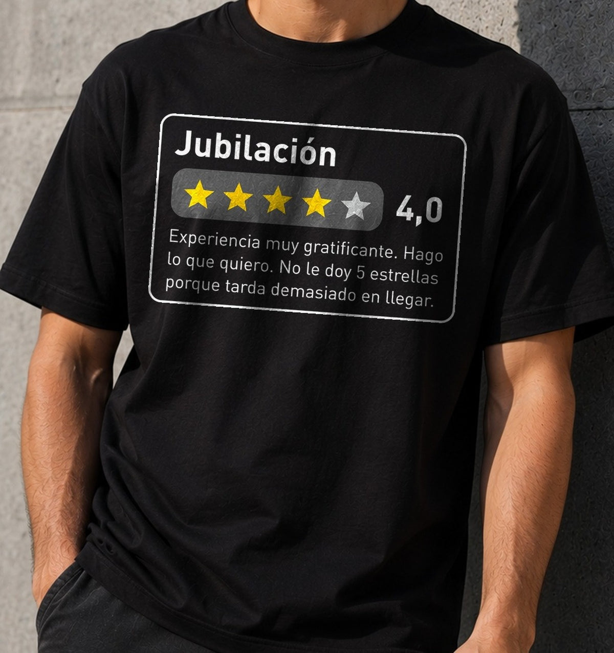 Camiseta Reseña Jubilación – Regalo de Jubilación (negra)