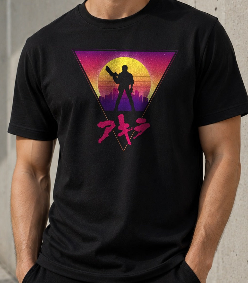 Camiseta Retro Kaneda – Akira (negra)