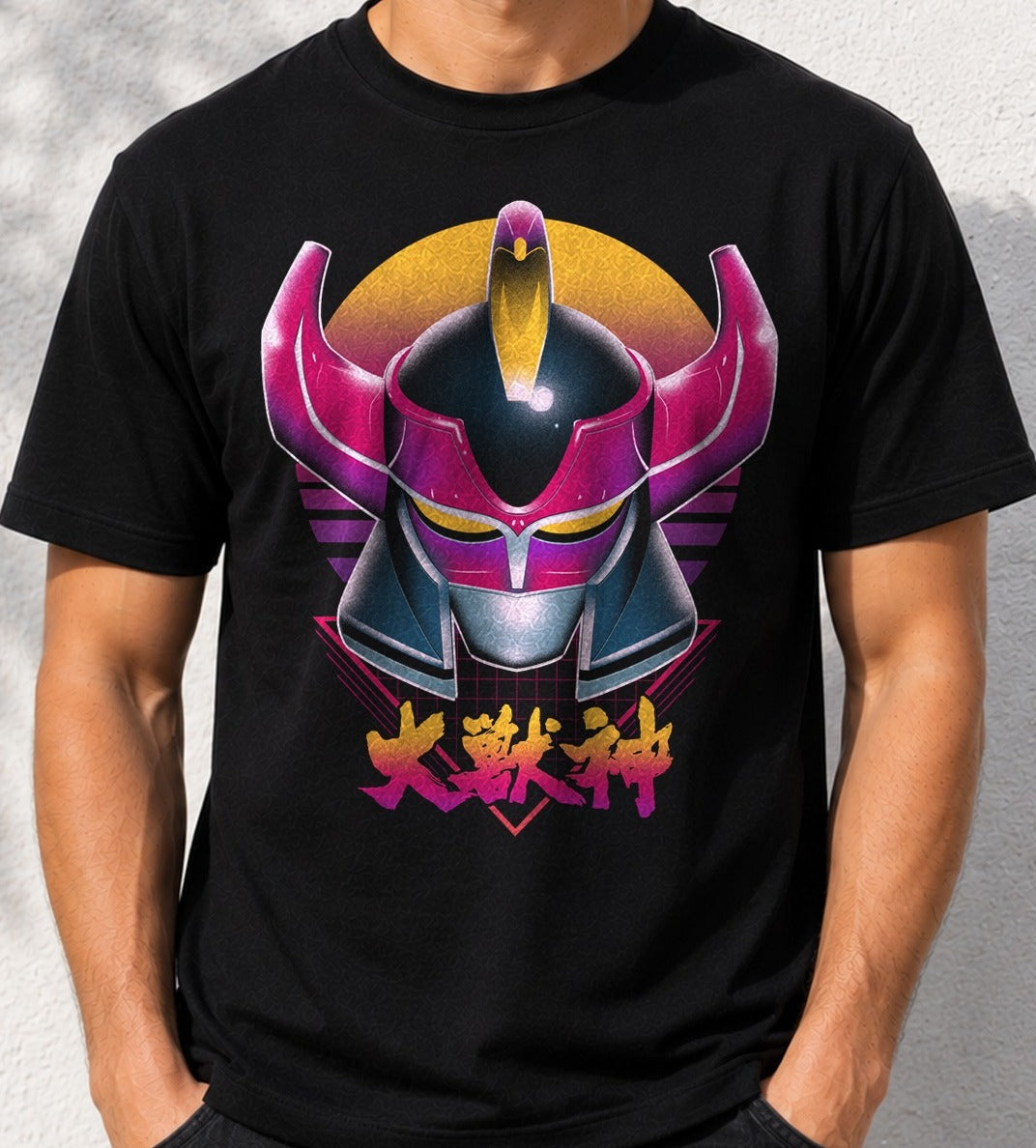Camiseta Retro Zord – Megazord Power Rangers (negra)