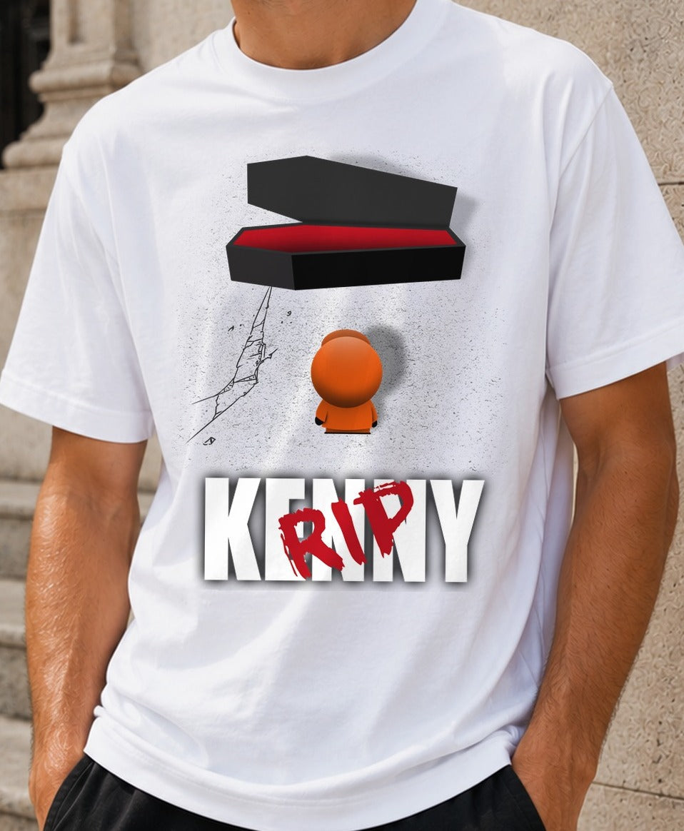 Camiseta Rip... agian – Kenny de South Park (blanca)