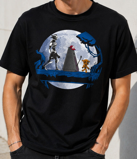Camiseta Robots Matata – Parodia Robótica de Dibujos Animados (negra)