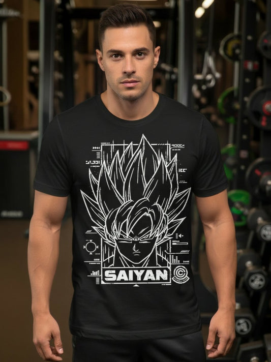 Camiseta Saiyan - El Cajón Friki