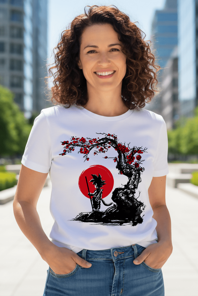 Camiseta Saiyan under the sun - El Cajón Friki
