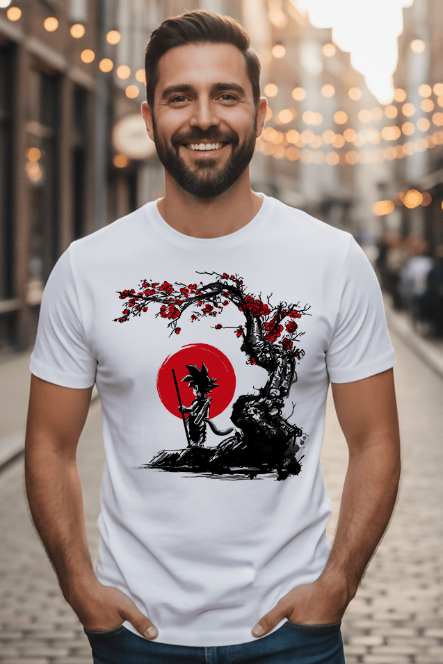 Camiseta Saiyan under the sun - El Cajón Friki