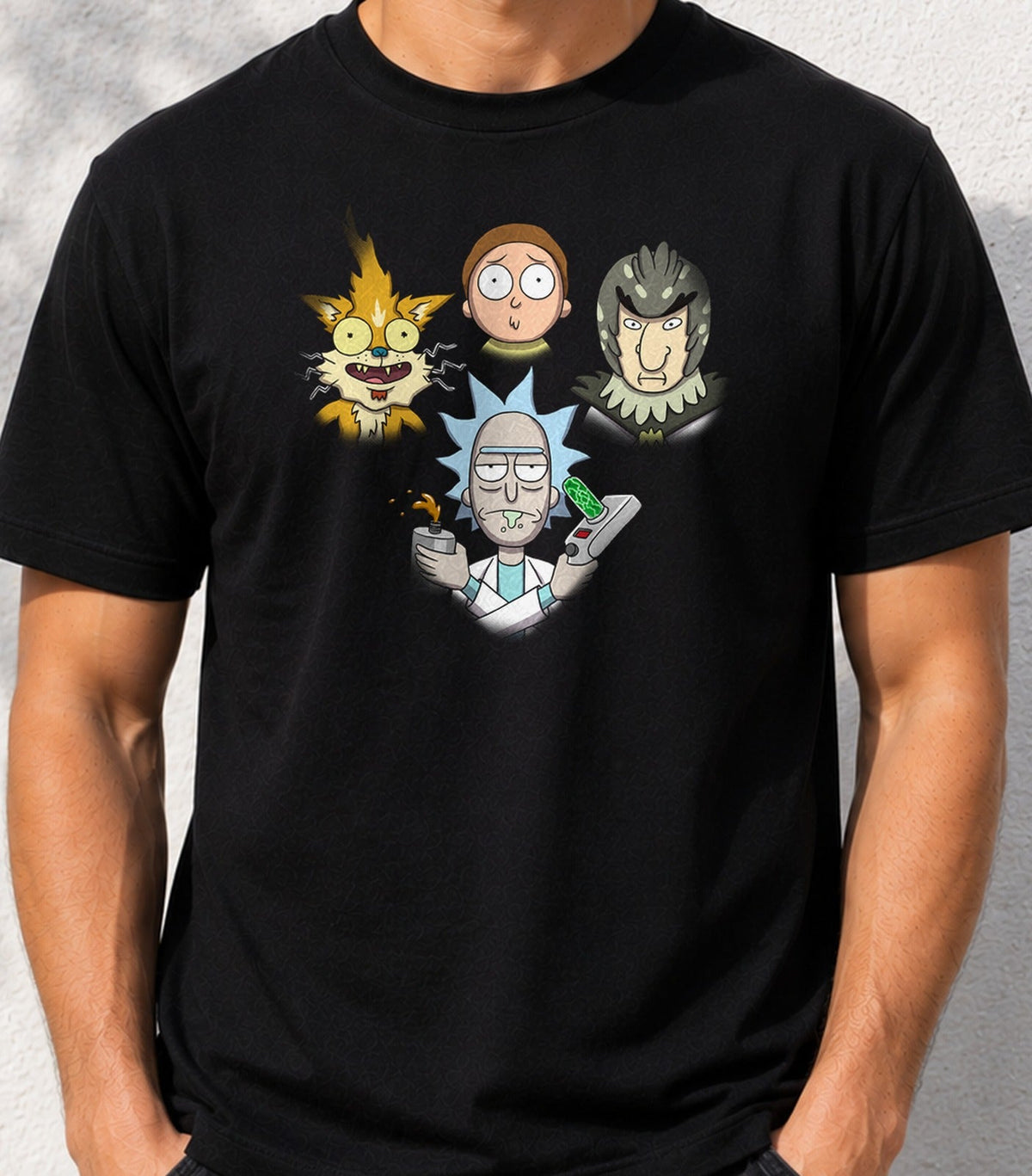 Camiseta Scientific Rhapsody Color – Científico Chiflado y Viajes Interdimensionales (negra)