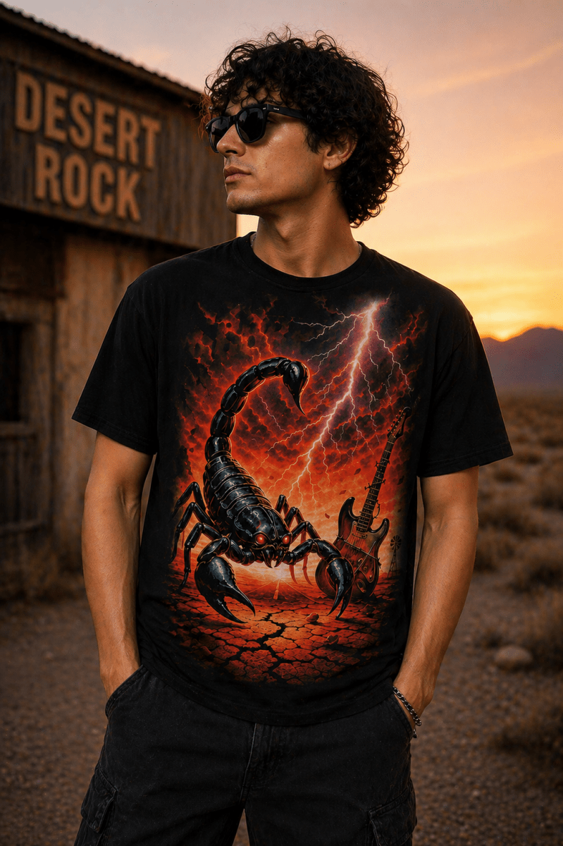 Camiseta Scorpions Desert Rock - El Cajón Friki