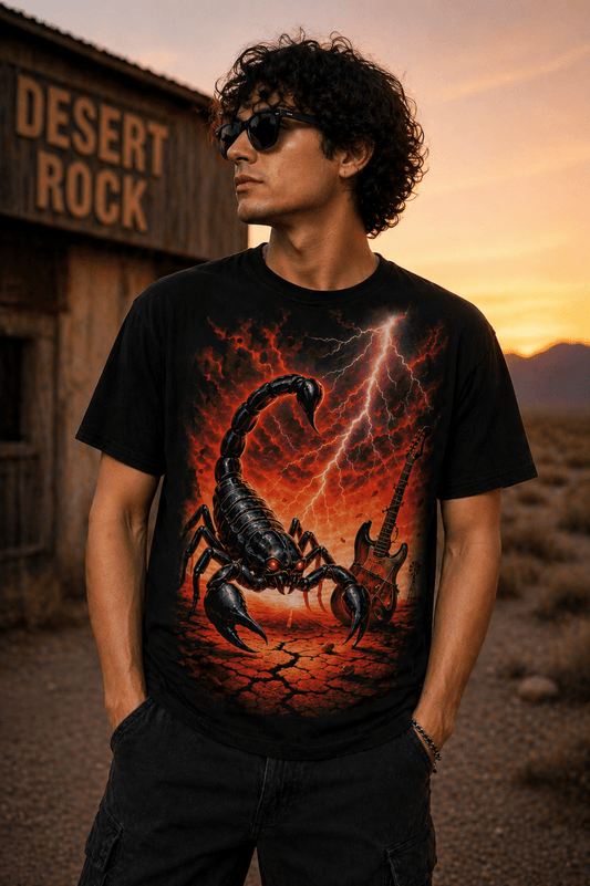 Camiseta Scorpions Desert Rock - El Cajón Friki