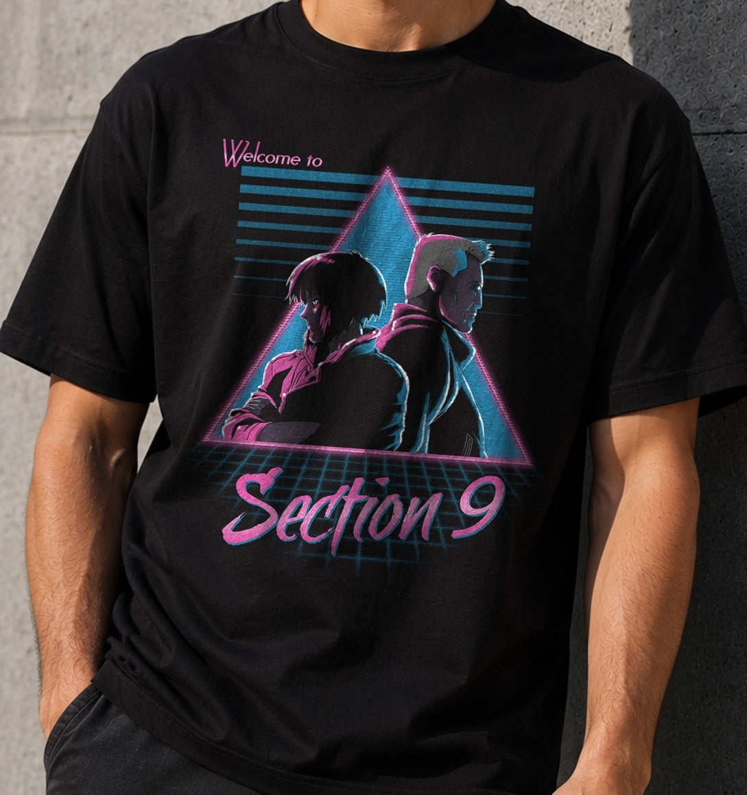 Camiseta Section 9 – Ghost in the Shell (negra)