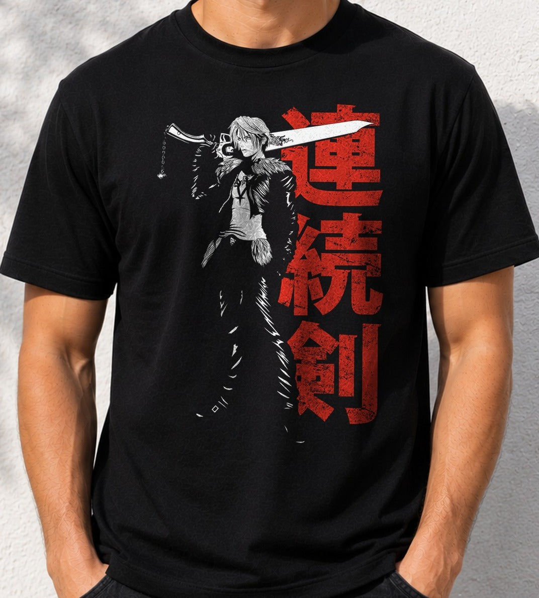 Camiseta Seed Mercenary – Final Fantasy VIII (negra)