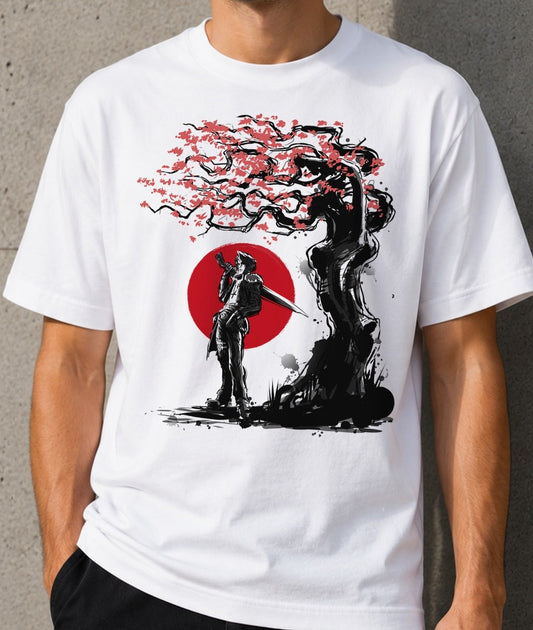 Camiseta Seed under the sun – Squall de Final Fantasy VIII (blanca)